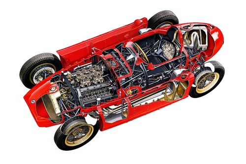 Vintage 1955 lancia - vintage, race
