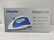 Infapower Dry Steam Iron With Teflon Coated Soleplate Non Stick Blue - X601