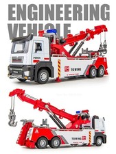 1:32 Tow Truck Metal Alloy Vehicle Recovery Model Toy Car Lorry Fire Engine