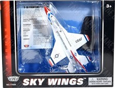 Motormax Skywings - F-16 Fighting Falcon USAF Thunderbirds Diecast Aircraft Toy
