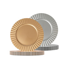 6x Round Charger Plates 33cm