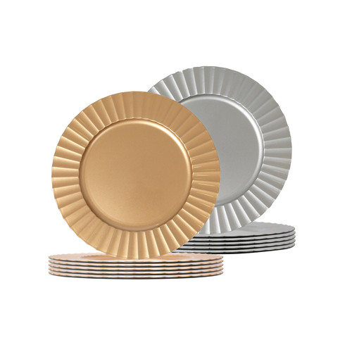 Round charger plates - round,