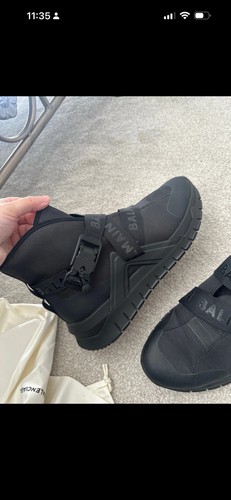 Balmain troop strap sneakers - balmain,