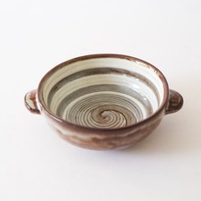 Welsh CREIGIAU Studio Pottery Bowl Small - Wales Swirling Pattern
