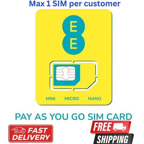 Sim card pay as you - 1, ee