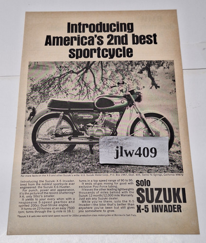 1967 suzuki invader - suzuki,
