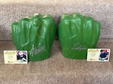 Hulk Fists signed by Stan Lee and Lou Ferrigno