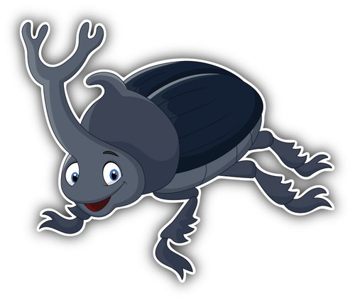 Stag beetle cartoon car - car, bumper