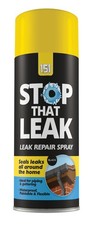 Stop That Leak Spray Black Waterproof Sealant Repair Mastic Gutter Roof 400ml