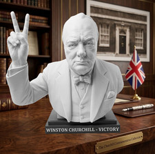 Winston Churchill Victory Bust