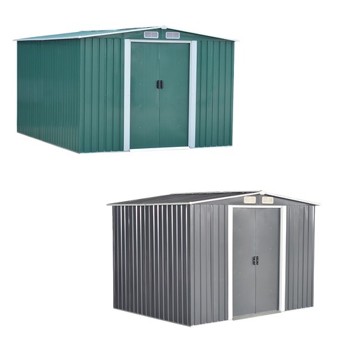 Garden metal shed pent apex - garden, pent/apex