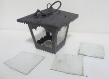 Antique Iron Garden Wall Lantern Light Lamp Glass Lighting Vintage Porch