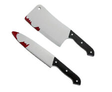 Halloween Prop Knife, Plastic Bloody Fake Knife Halloween Classic Horror