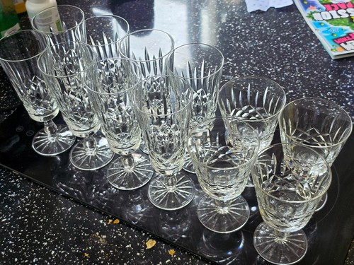 12pc vintage edinburgh crystal - 12pc,