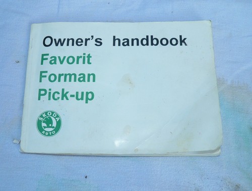 Owners handbook for - owners, skoda