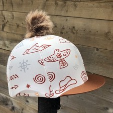 Riding hat silk western style