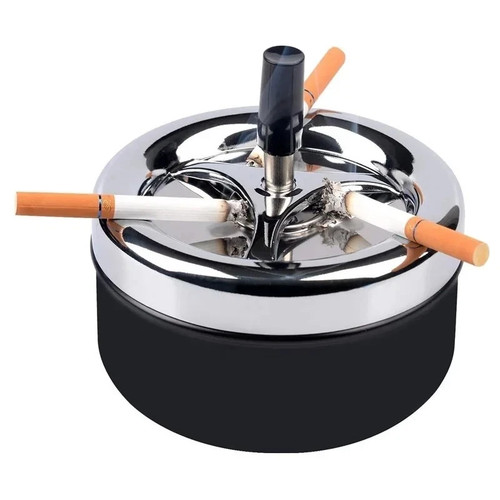 Stainless steel ashtray push - steel,