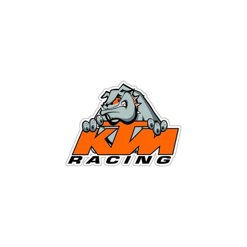 Bulldog emblem sticker - bulldog,