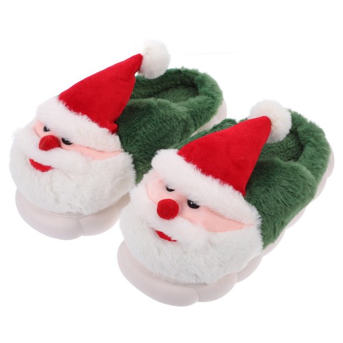Pair warm santa slippers - , 1