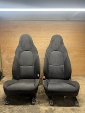 MAZDA MX-5 MK2 NB FRONT SEAT RH + LH - NAVY CLOTH SEATS
