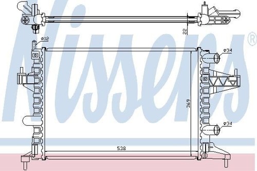 Nissens radiator for vauxhall - nissens,