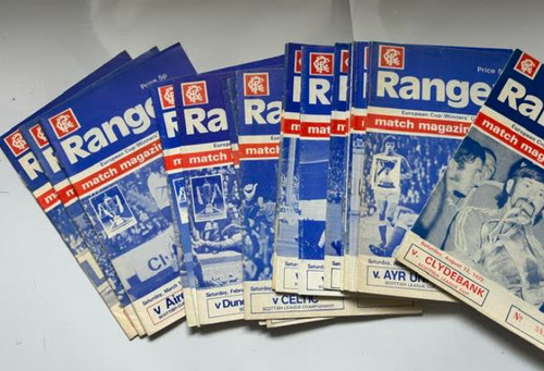Rangers home programmes - rangers,