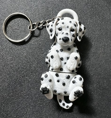 Dalmatian dog keychain cute - dog, &