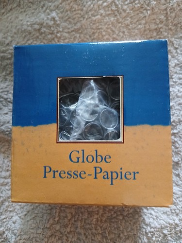 Glass paperweight world - paperweight, globe