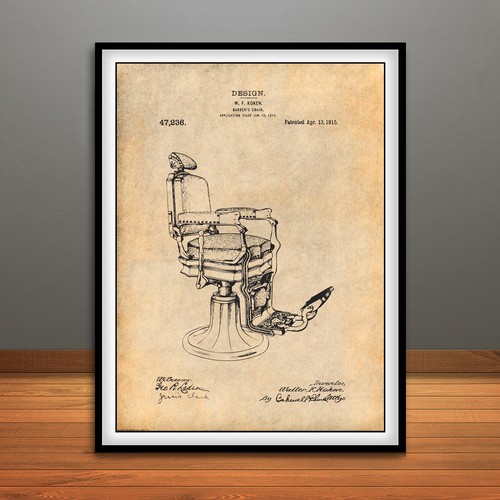 1915 koken barber chair - barber's,