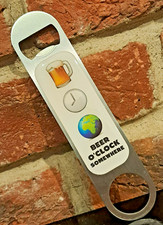 Emoji Steel Bottle Opener Magnetic Beer Lover Emoji Spelt Sentence 7" Long #BOCS