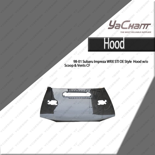 Carbon style front hood for - oe,
