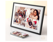 Smart Cloud Digital Photo Frame Wifi 10.1 Inch Built in 32GB, Auto-Rotate(B & W)