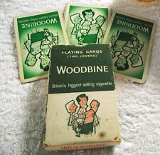 Vintage pack of WOODBINE Cigarettes 1950s Playing Cards