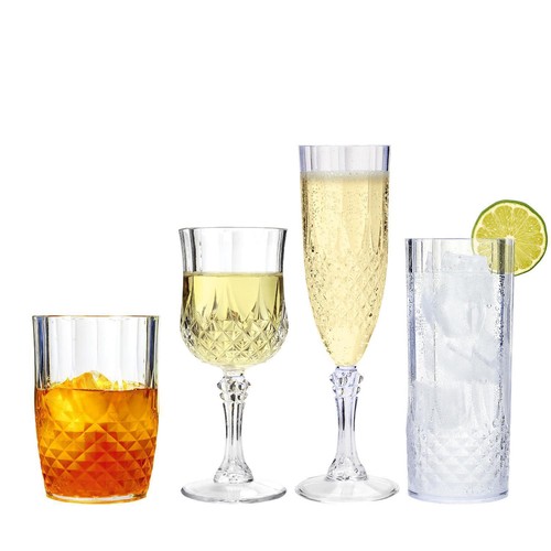 Clear crystal effect vintage - clear,