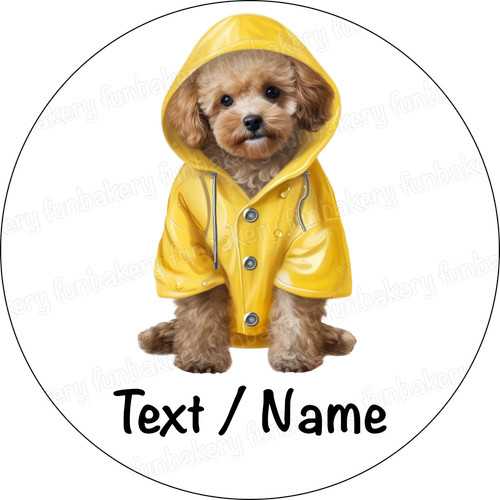 Poodle dog cake topper - dog,