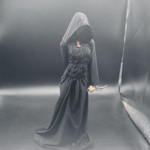Black witch robe clothes - 1/6,