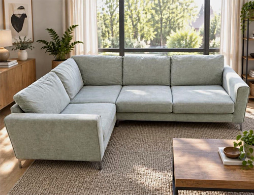 Dfs light grey - grey, l-shaped