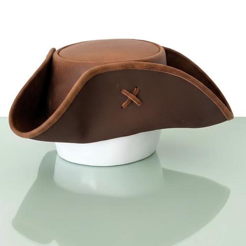 Handmade brown leather - brown, pirate