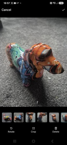 Resin dachshund sausage - sausage, dog