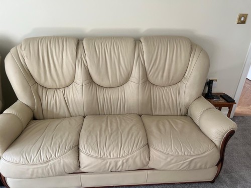 Leather sofa set - sofa, seater