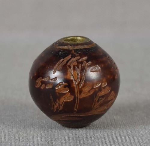 19c lacquer ojime - lacquer, netsuke