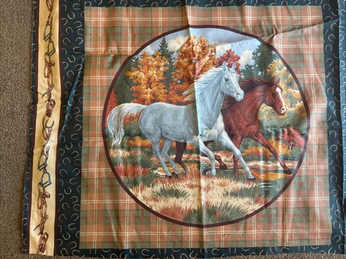 Horses cushion panel - cushion,