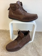 Cotton Traders Men's Brown Faux Leather Casual Boots Size UK 8 - New