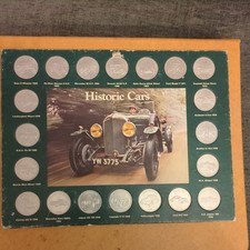 Historic Cars From Shell Commemerative Coin Card