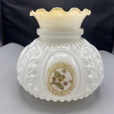 Vintage Oil Lamp Shade White