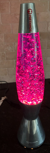 Mathmos lava lamp - pink, glitter