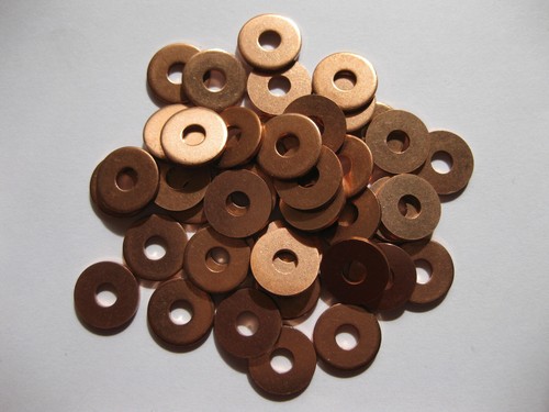 Copper washers for gauge - washers,