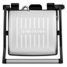 George Foreman 1800W Flexe Electric Grill Medium,Flat Open Griddle Black - 26250