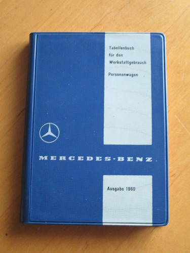 Table book mercedes 1960 - book,