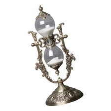 Vintage Hourglass Sand Timer 15/30 Minutes Engraved Rotating Sand Clock Watch